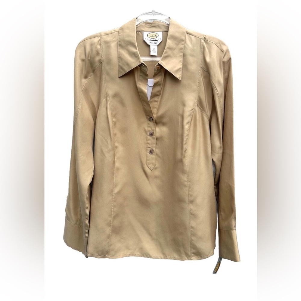 Talbots Tan Blouse